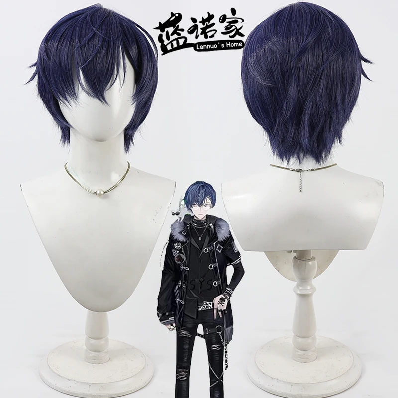 Prop En Cosplay - Nijisanji EN Ryuwolf Cosplay Wig Niji