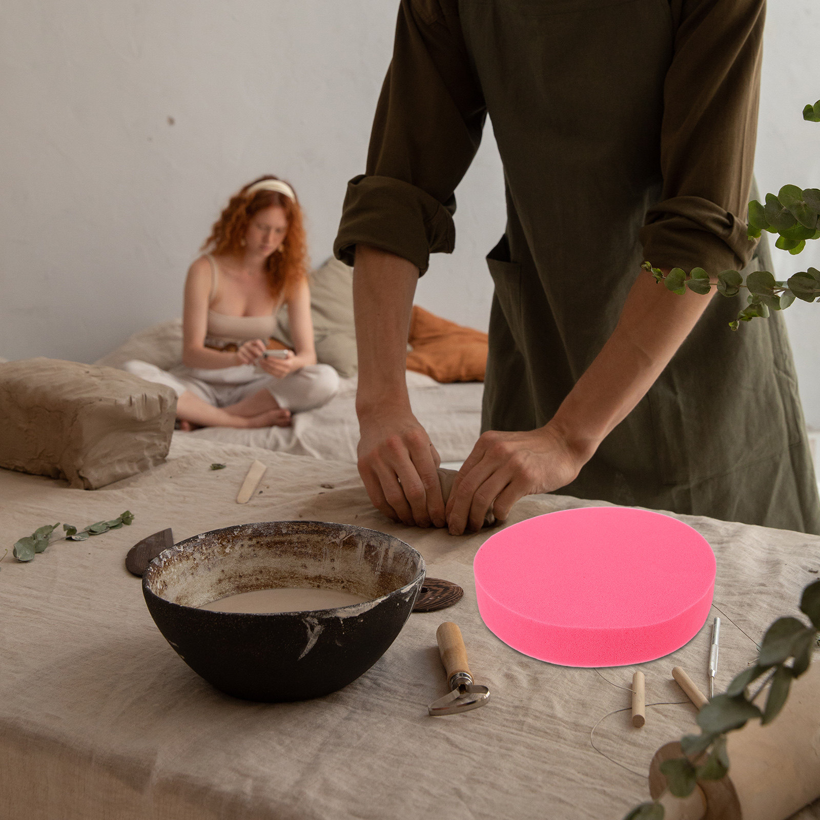 Pottery Sponge Cushion 13.56 I - Foam Clay Sculpt recension och pris