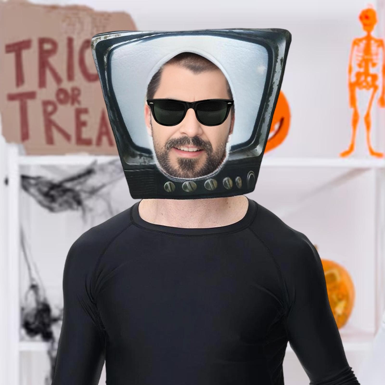 Novelty Cute TV Mask Hat for H - Cosplay Prop recension och pris