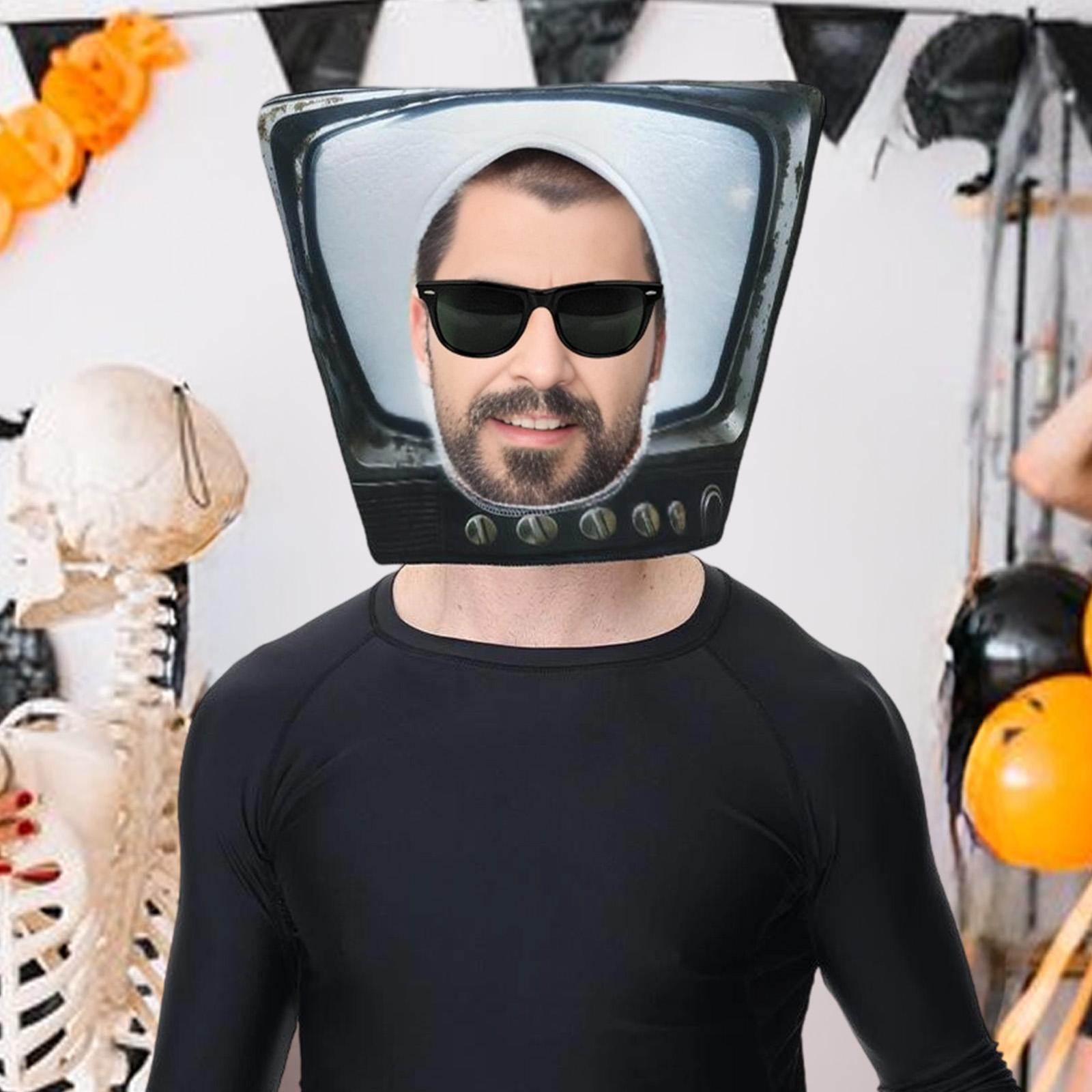Novelty Cute TV Mask Hat for H - Cosplay Prop recension och pris