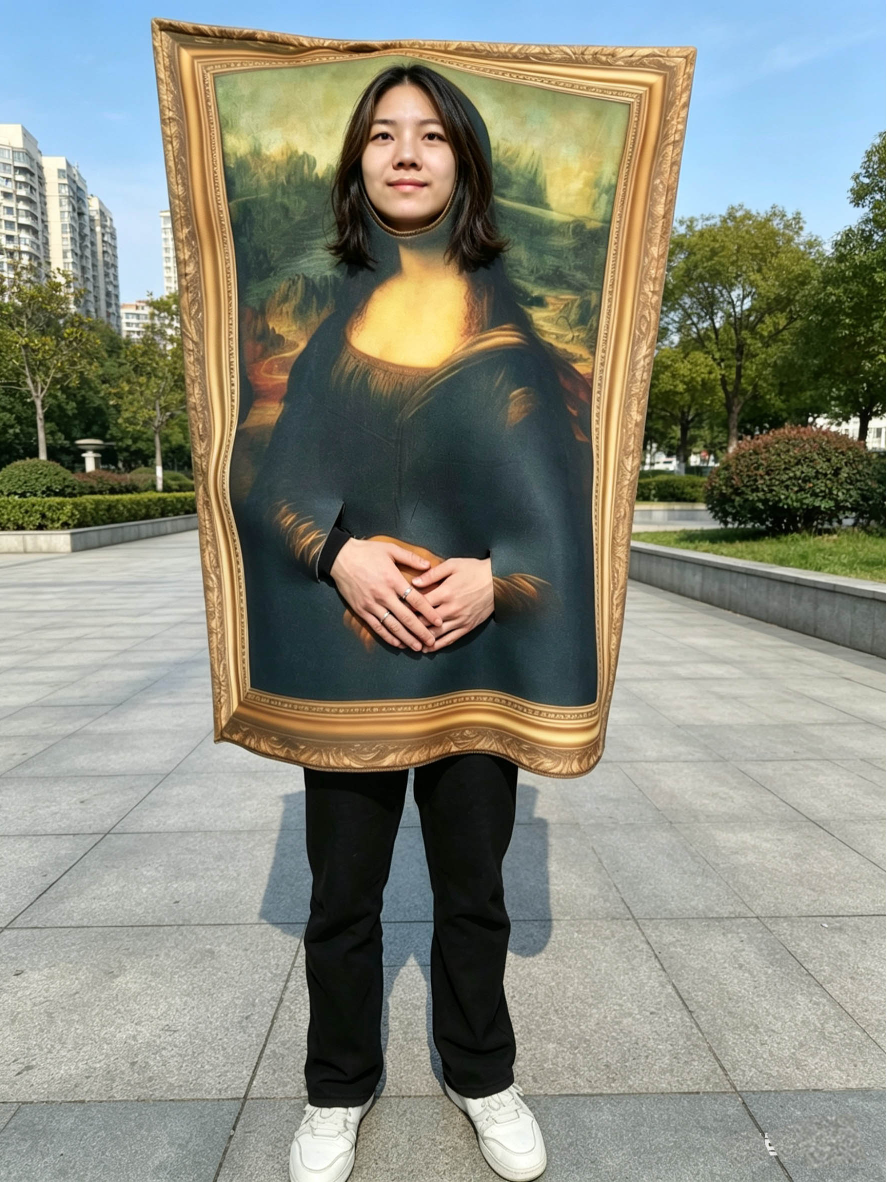 Halloween Mona Lisa Smile Cosp - Cosplay Prop Paint recension och pris
